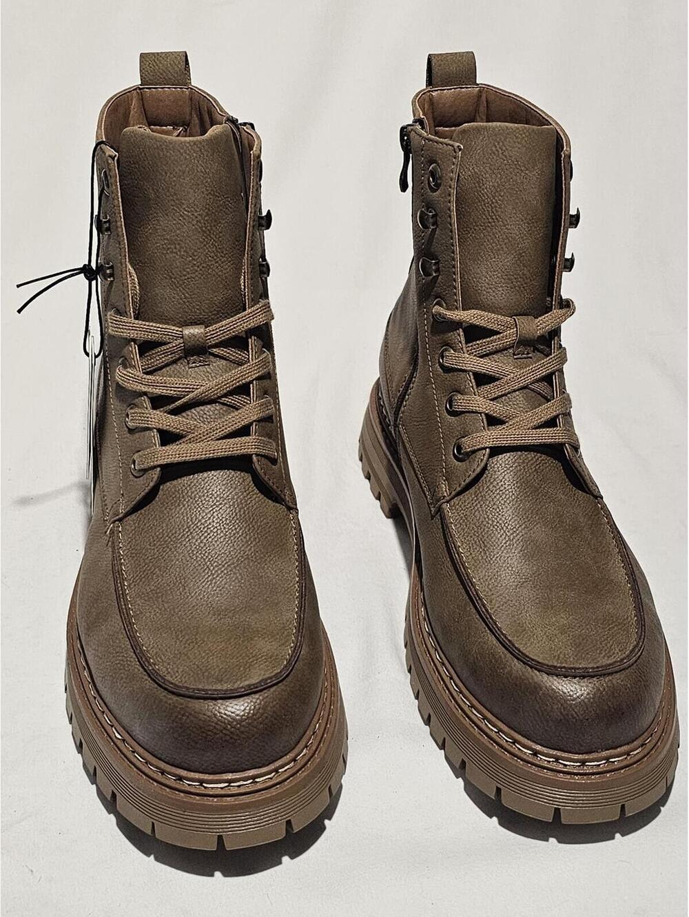 Men's Madden NYC Brown Lace-Up Boots US 12 - Picture 5 of 8